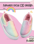 Gradient Glitter Slip-On Espadrilles