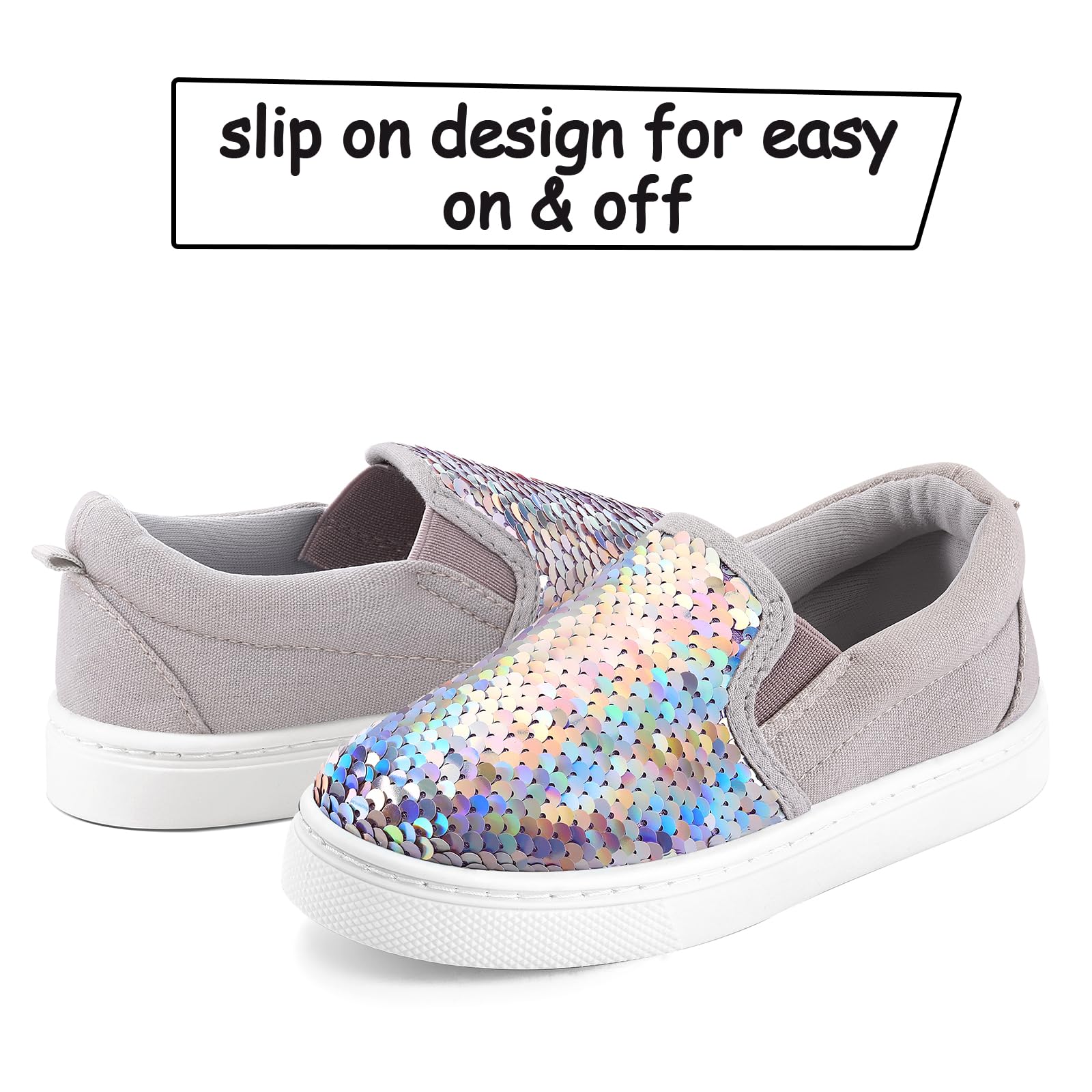 Sparkle Sequins Canvas Walking Shoes