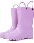 Solid Color Non-Slip Rain Boots With Handle