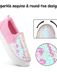 Sparkle Sequins Canvas Walking Shoes