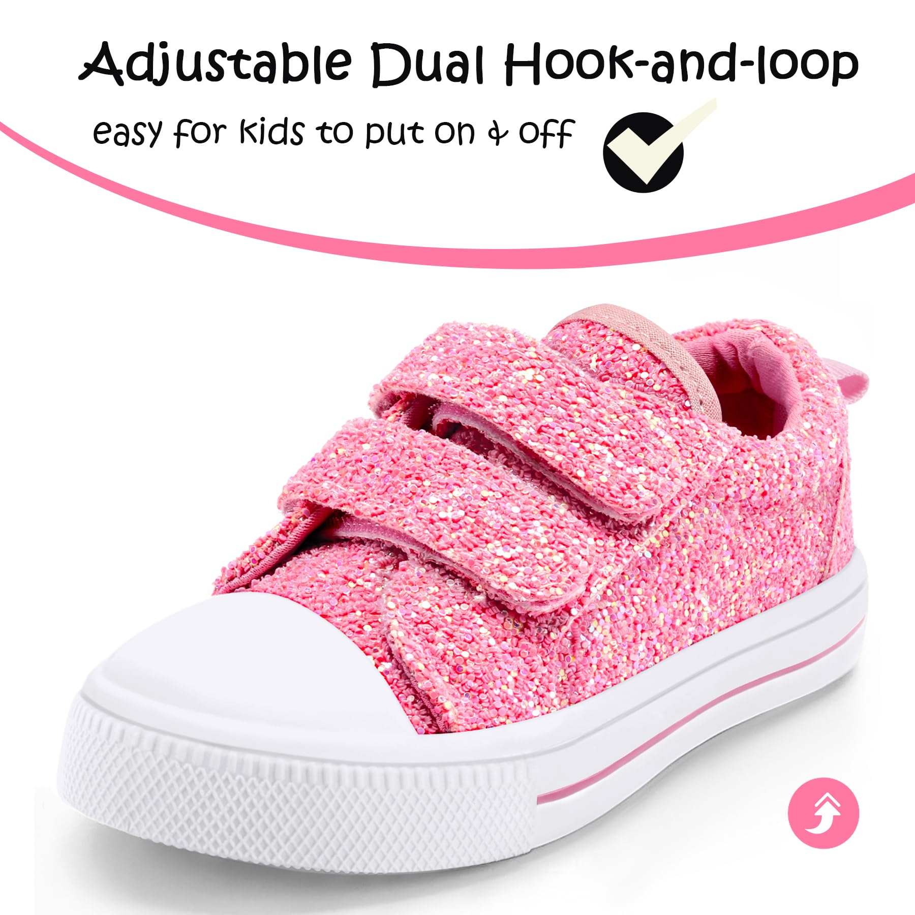 Double Buckle Soft Walking Sneakers