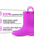 Simple And Cute Waterproof Rubber Rain Boots