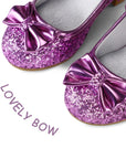 Kids Dress Shoes-Low Heel Sequined Mary Jane Flats