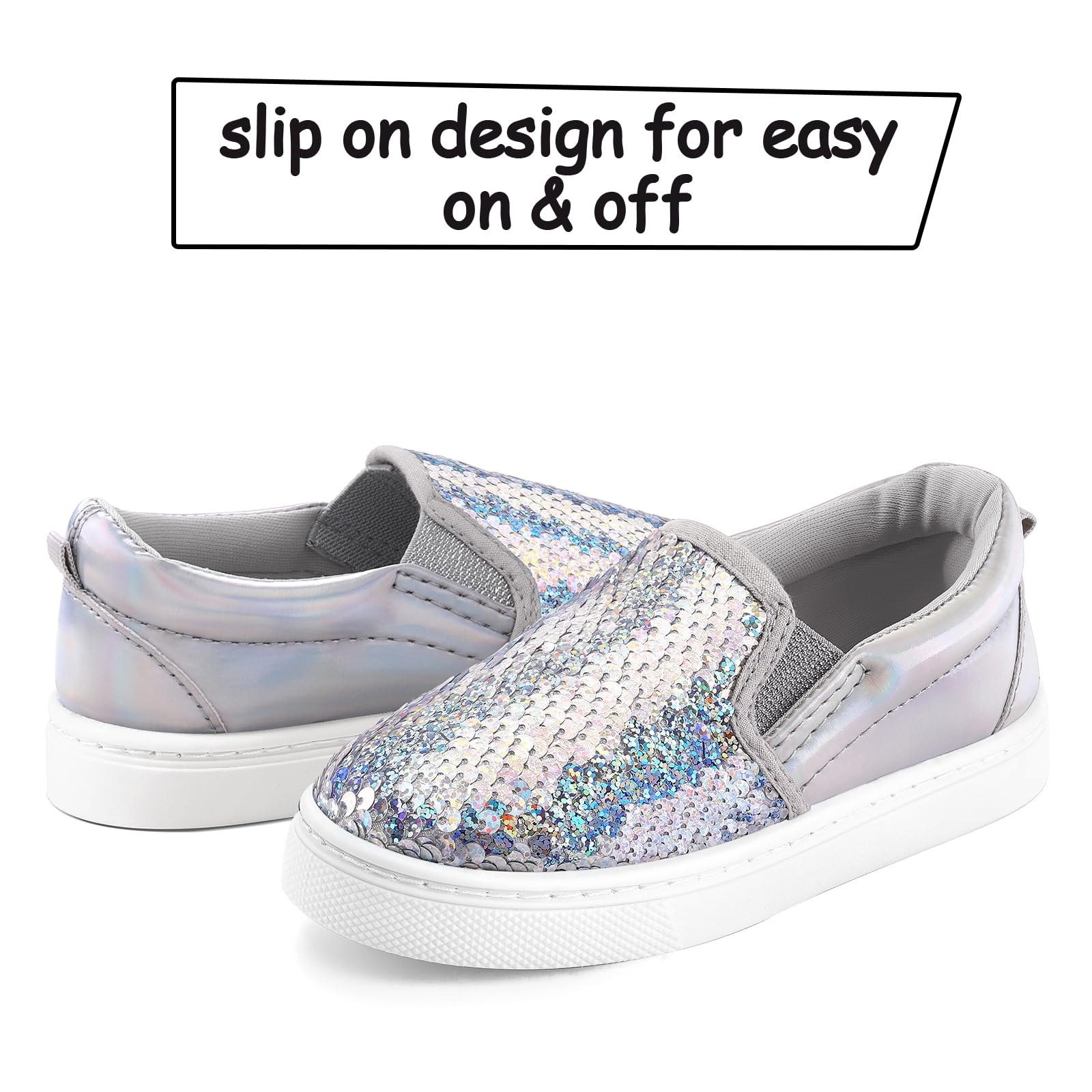 Sparkle Sequins Canvas Walking Shoes