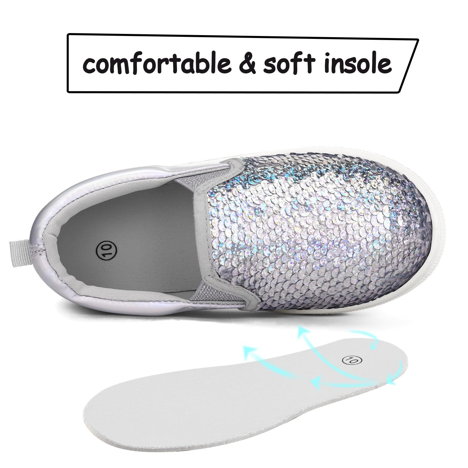 Sparkle Sequins Canvas Walking Shoes