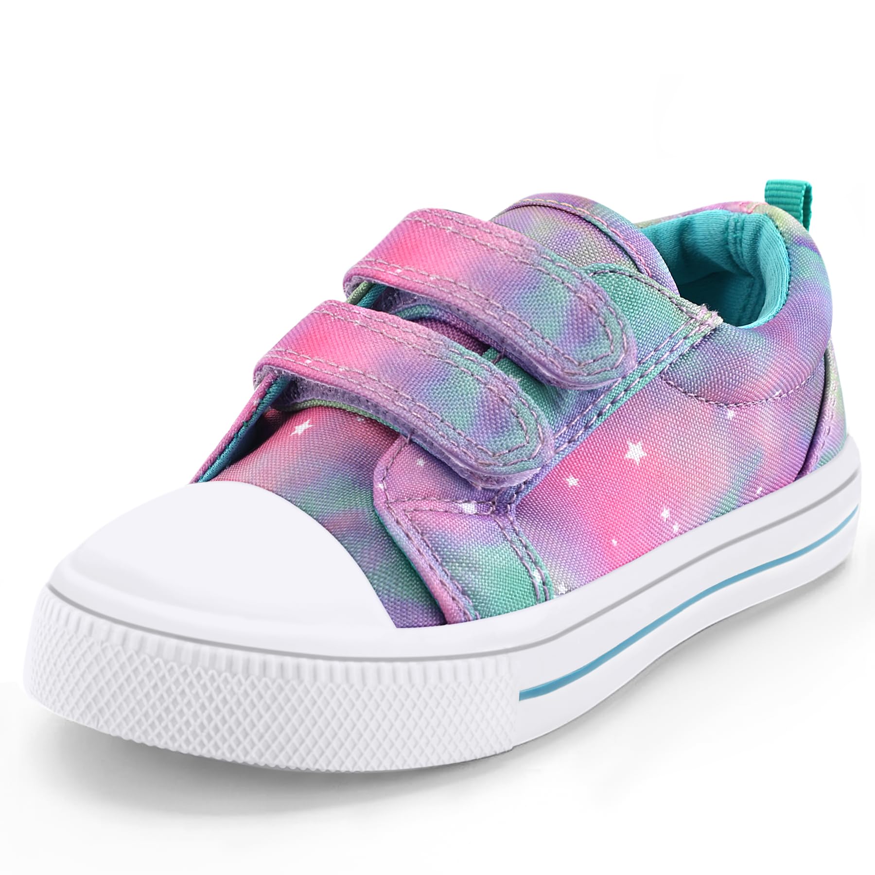 Kids Trendy Hook and Loop Canvas Sneakers