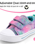 Kids Trendy Hook and Loop Canvas Sneakers