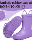 K KOMFORME SHOE Boy&Girl Rain Boots Waterproof  Purple-KomForme product_description.
