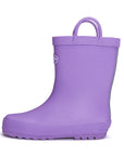 Solid Matte Easy-On Handle Rain Boots - MYSOFT