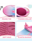 Kids Beach Water Shoes Non-Slip Quick Dry Gradient Pink -- K komforme