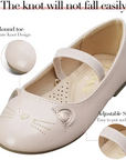 KKOMFORME Toddler Girls Flat Shoes Non-Slip Soft Ballet Mary Jane Walking Shoes