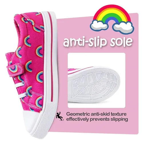 Kids Boys Girls Sneakers for Pink Rainbow - KKOMFORME