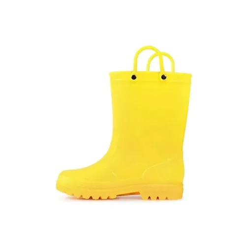 Kid Girls Light Rain Boots Solid Color  - KKOMFORME