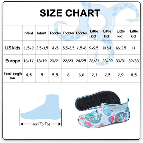 Water Shoes Quick Dry Non-Slip Toddler Water seaworld-Komforme