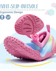 Kids Beach Water Shoes Non-Slip Quick Dry Gradient Pink -- K komforme