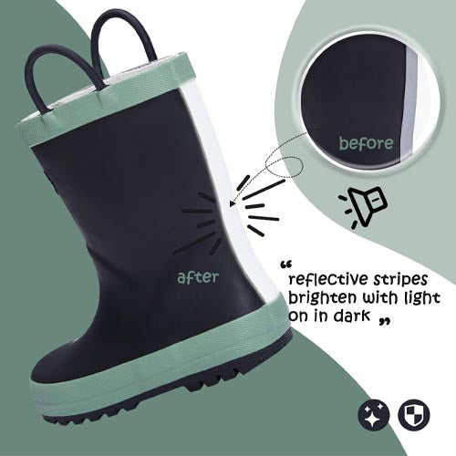 K KOMFORME SHOE Boy&Girl Rain Boots Waterproof  Matte-KomForme product_description.
