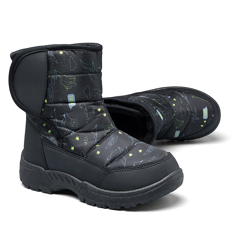 Boys and Girls Snow Boots Warm Anti-Slip Outdoor Winter Shoes - K KomForme