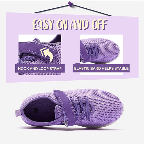 Little Kid Running/Walking Tennis Shoes Purple- KOMFORME