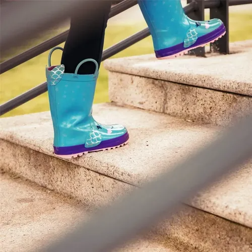 Girl Rain Boots Rubber Unicorns Kids Shoes - KKOMFORME