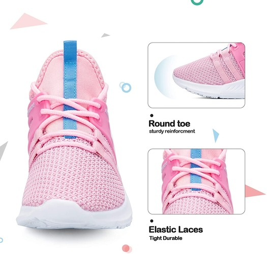 Kids Sneakers Running Tennis Athletic Shoes Pink &amp; Blue -- KKOMEFORME