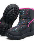Boys and Girls Snow Boots Warm Anti-Slip Outdoor Winter Shoes - K KomForme
