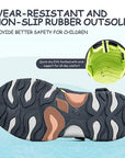 Toddler Sandals Outdoor Summer Water Shoes for Boys & Girls Black Green -- K Komforme