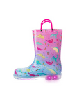 Kids Waterproof Light up Boots with dinasour - K KomForme