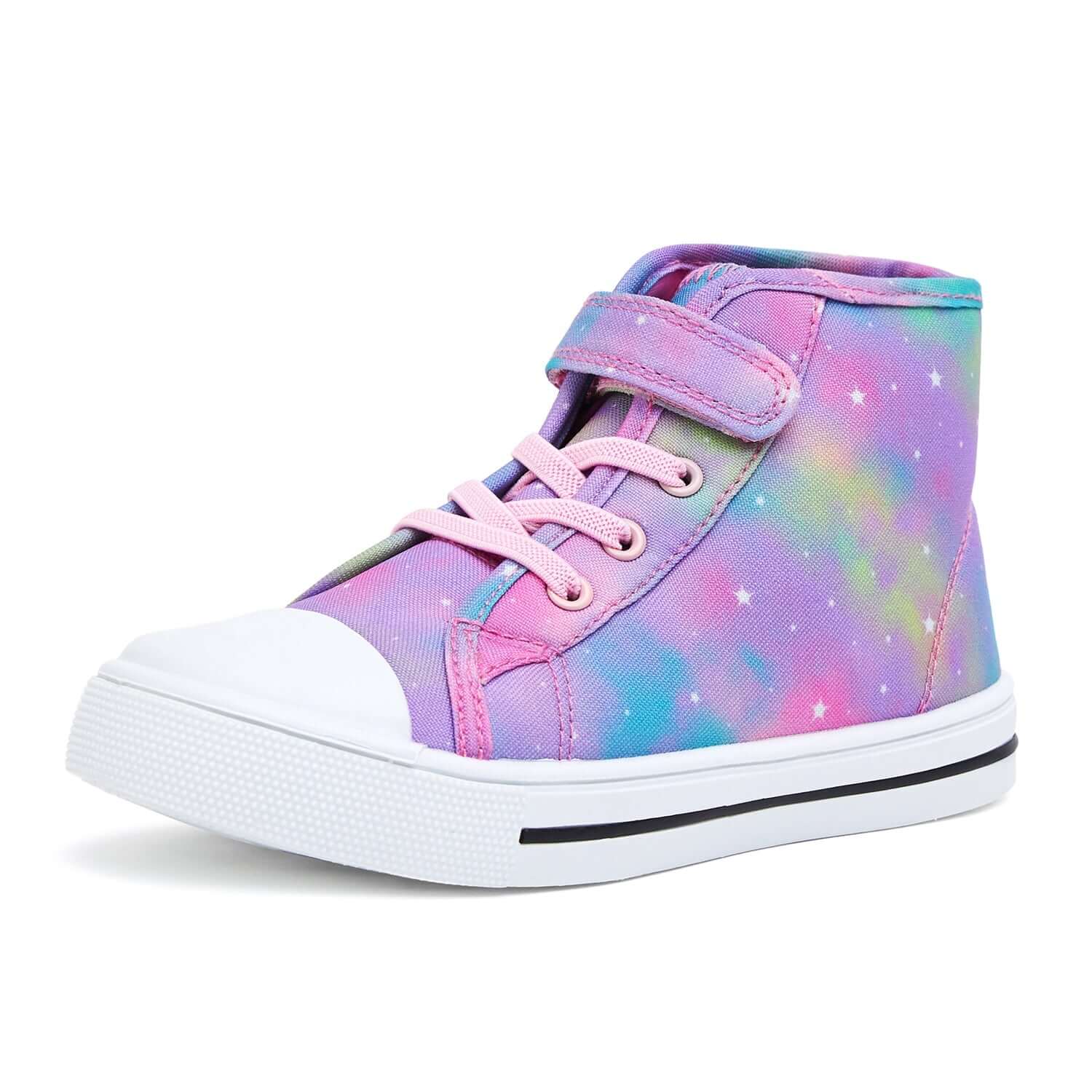 Colorful Swirled Stars High-Top Canvas Sneakers - MYSOFT