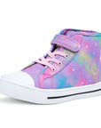 Colorful Swirled Stars High-Top Canvas Sneakers - MYSOFT