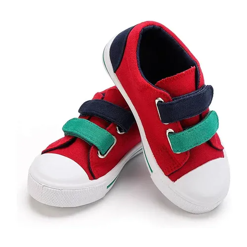 Kids Sneakers Boy and Girl Canvas Shoes Red - KKOMFORME