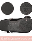 Adjustable Buckle Mary Jane Shoes with Diamond Bow - MYSOFT