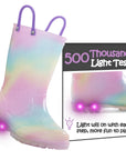 Rainbow Style Aurora Gradient Luminous Rain Boots